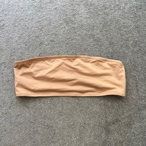 Skims Signature Swim Bandeau Bikini Top Ochre